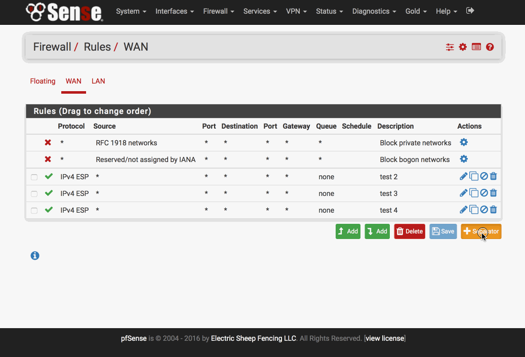 firewall builder delete nat rule