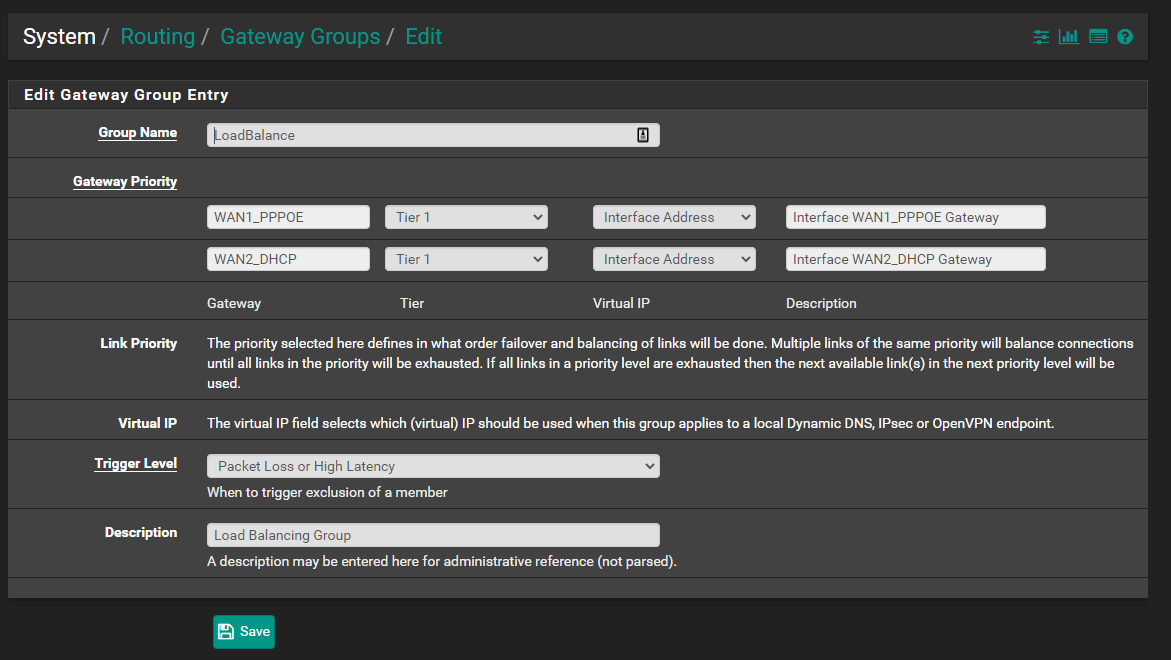 Could not parse. PFSENSE Скриншоты. Проверка routing System.